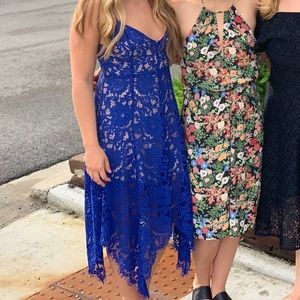Size S Lulus blue lace dress